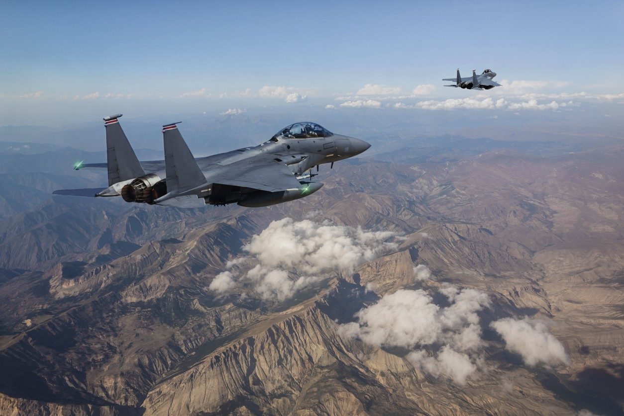 Fighter jets in flight