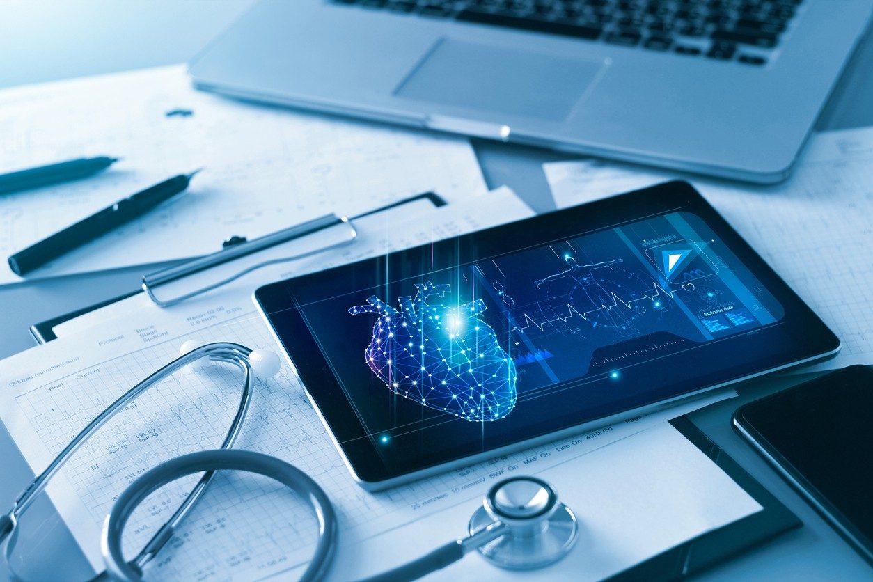 Clinical tablet with health data