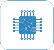 Microchip - Light Blue Framed